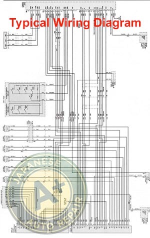 Image of a typical manufacturer wiring diagram - A+ Japanese Auto Repair Inc.
